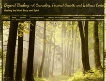 Tablet Screenshot of beyondhealingcounseling.com